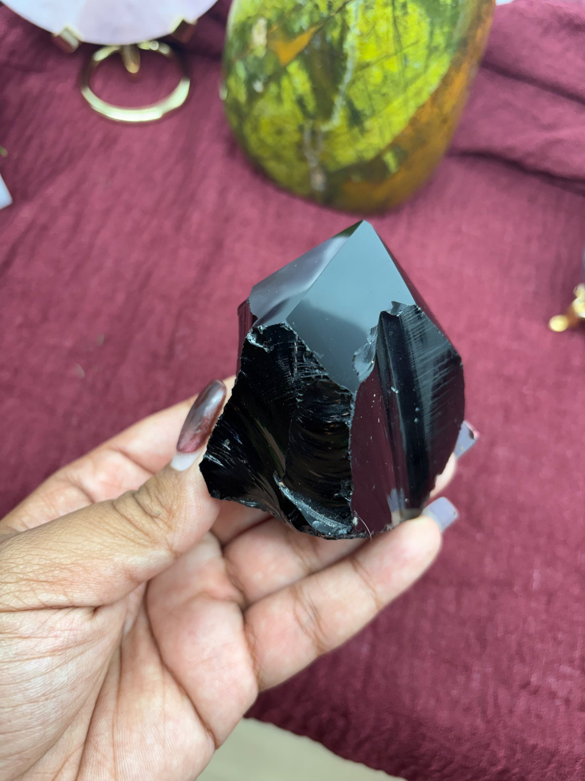 Final view of the black obsidian tower included in this listing