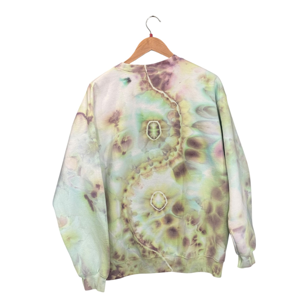 Plum Lichen Geode Crewneck (L, One of One)