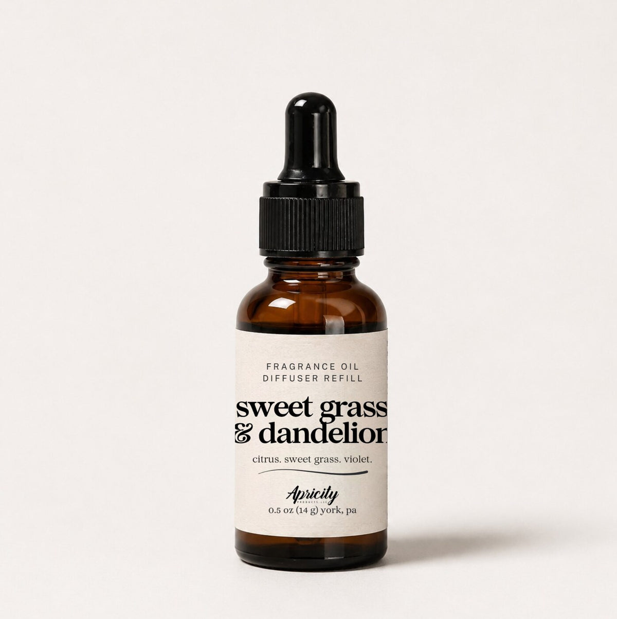 Sweet Grass & Dandelion Fragrance Oil Diffuser Refill