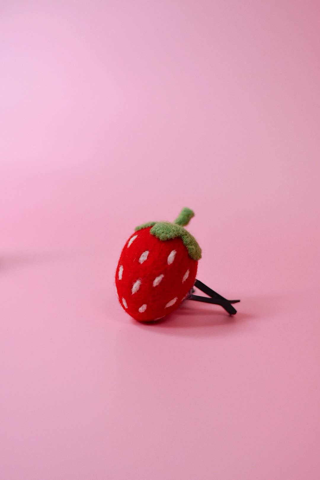 Felt Strawberry Car Vent Clip