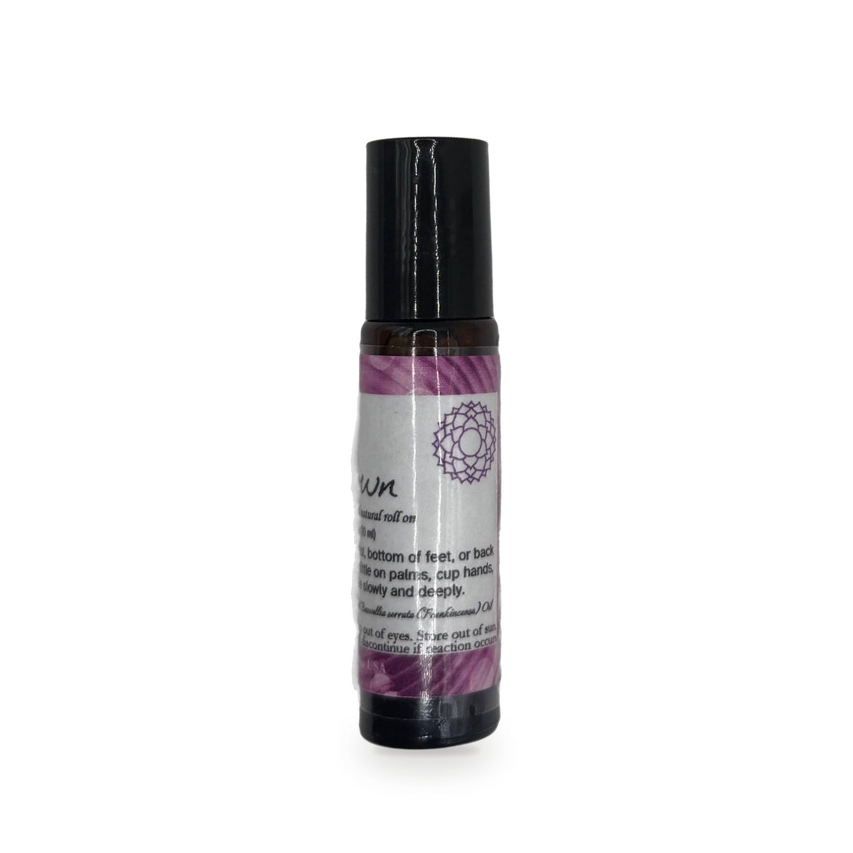 Crown Chakra roll on showing chakra symbol by Katanily Essentials