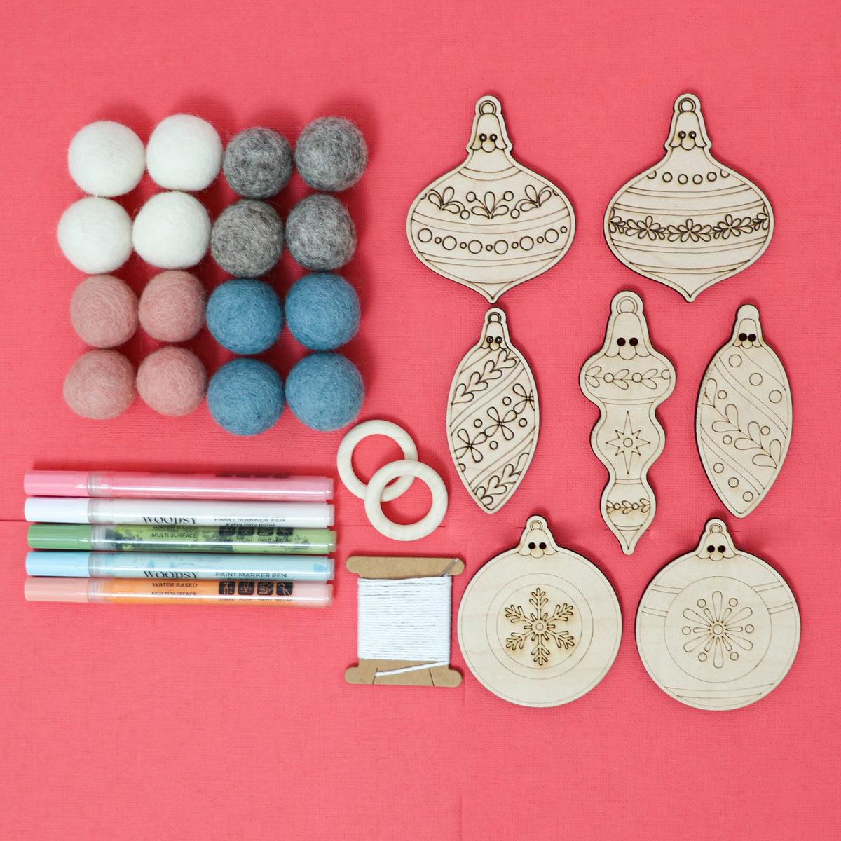 DIY Craft Kit - Vintage Ornament Garland