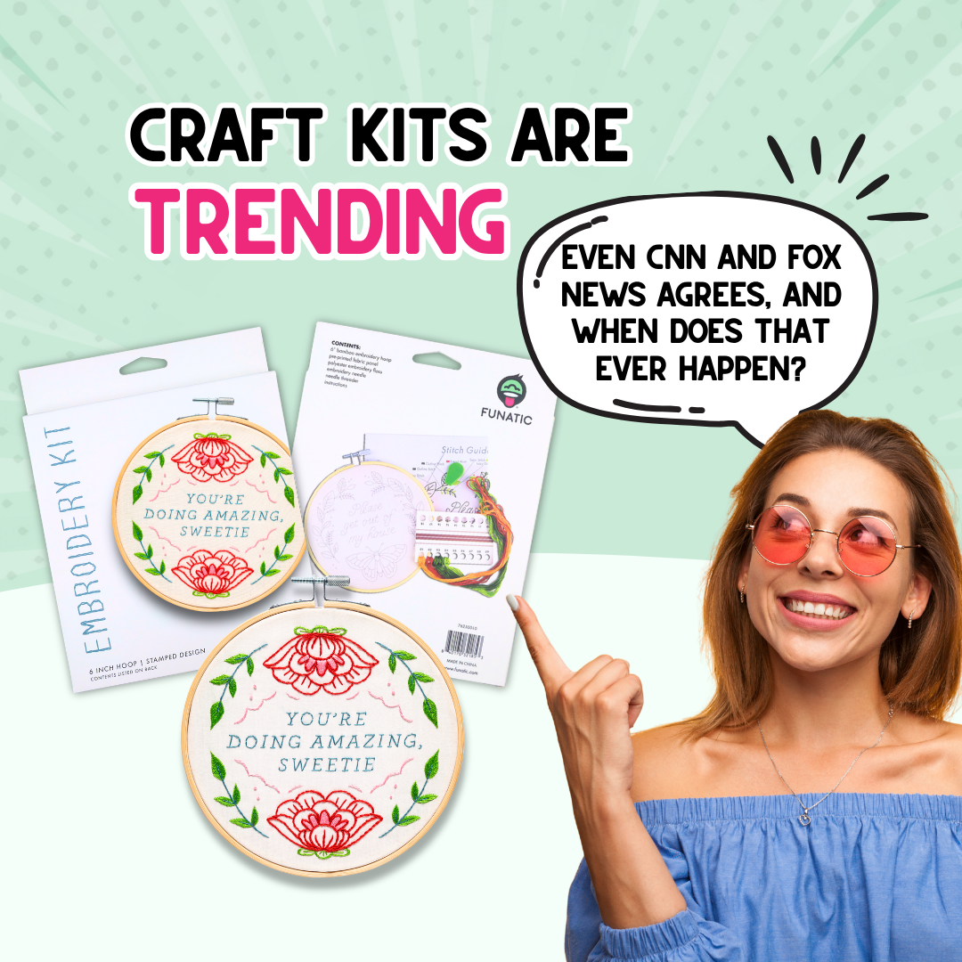 Live Laugh Leave By Nine Embroidery Kit
