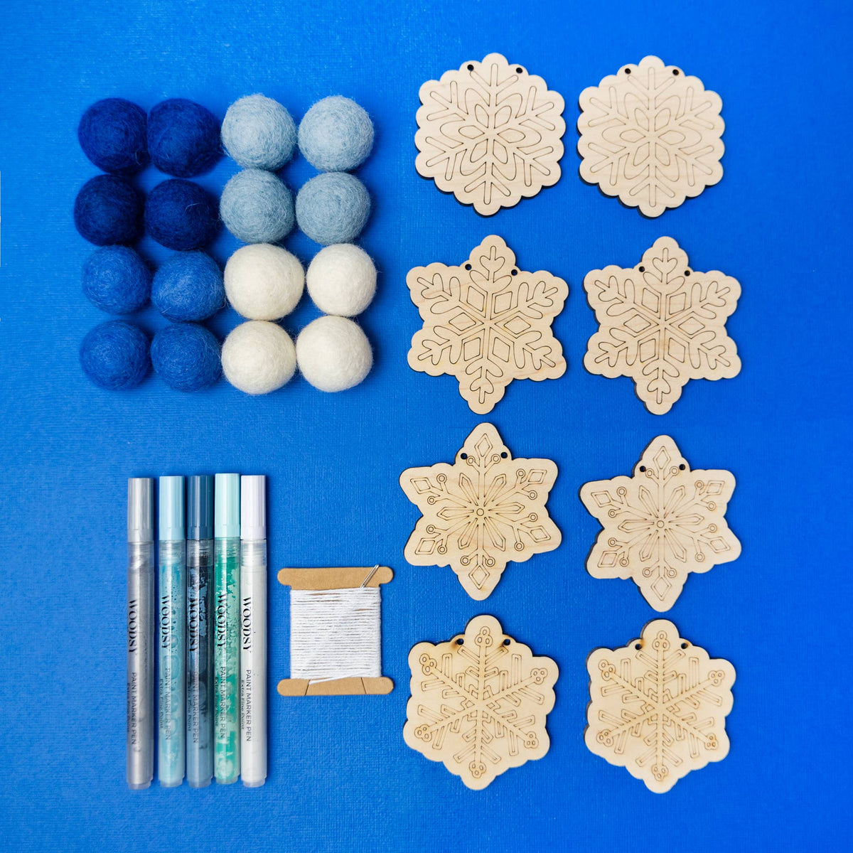 DIY Craft Kit - Snowflake Garland