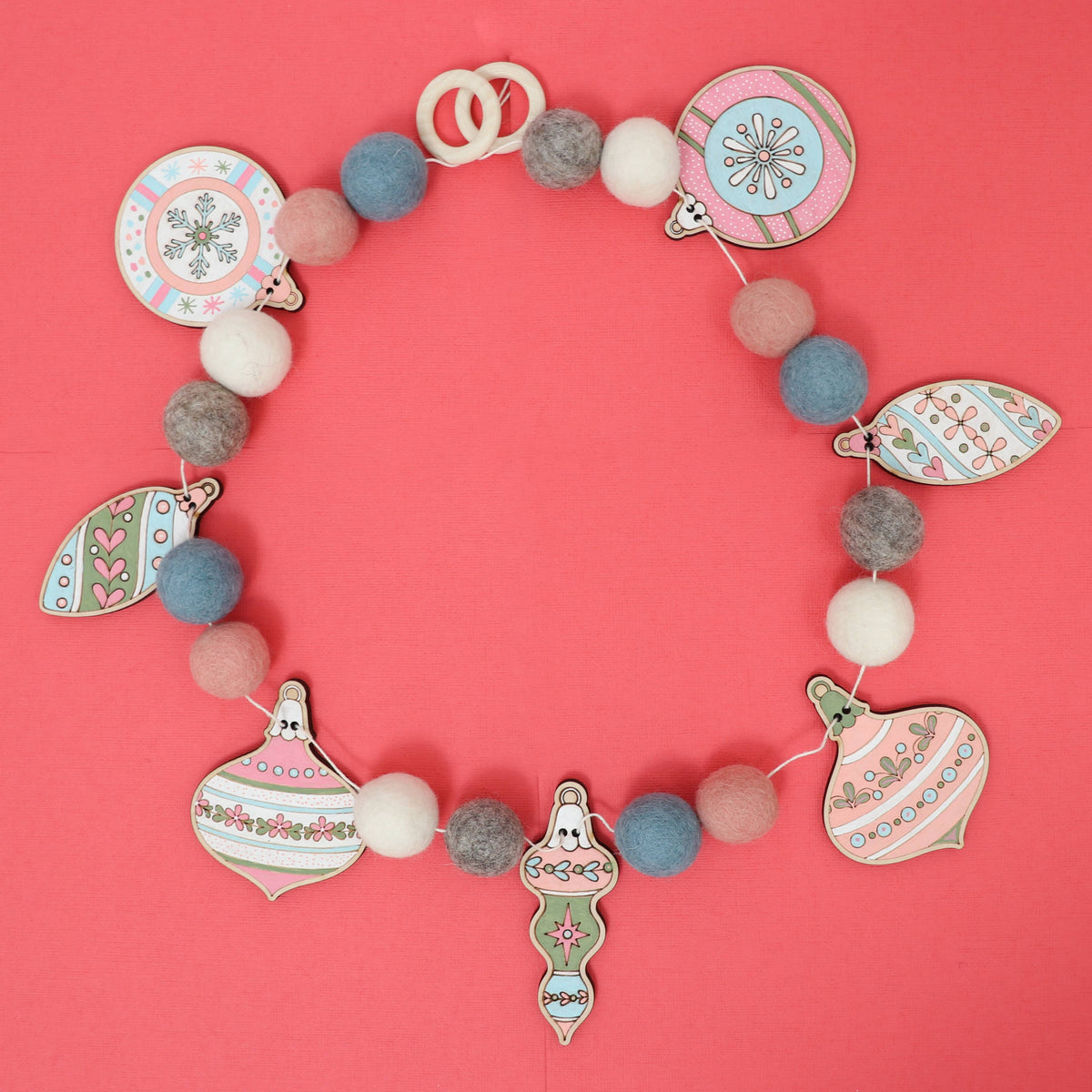 DIY Craft Kit - Vintage Ornament Garland