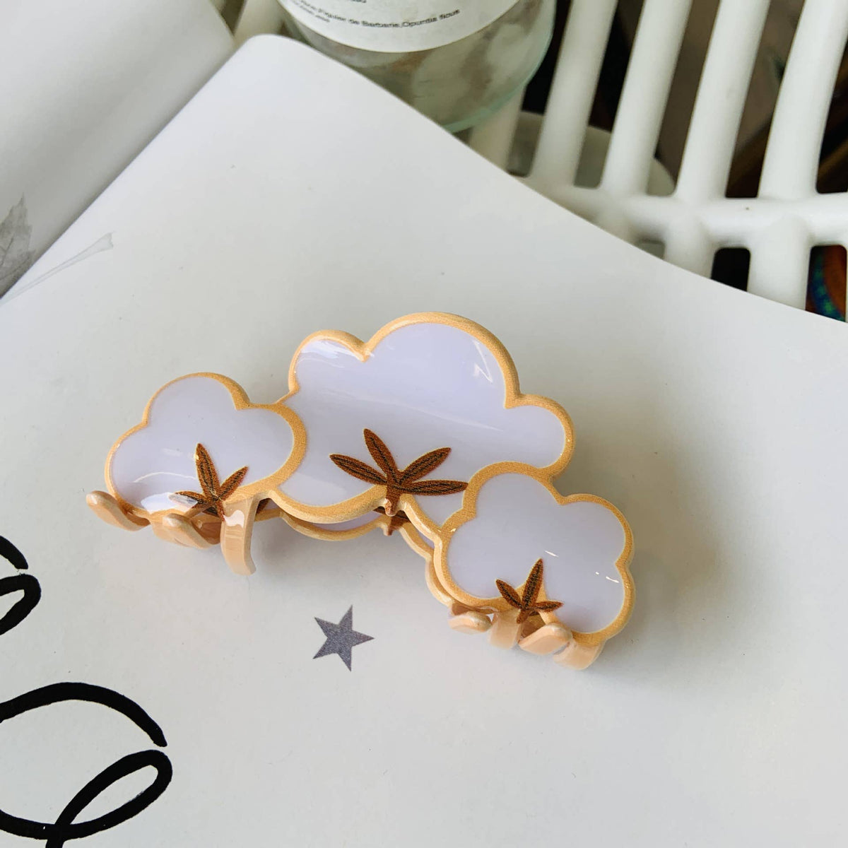 Acrylic Animal Hair Claw Clip, Farm & Fall Theme_CWASC1582: TYPE2 / (OS) 1