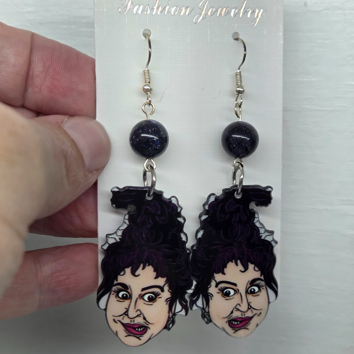 Hocus Pocus themed earrings for fans of the cult Halloween film, by The Velvet Viper