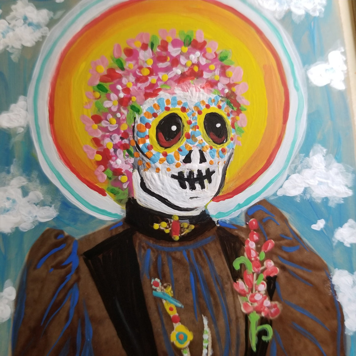 Fourth view of the La Catrina framed artwork by Michele The Painter