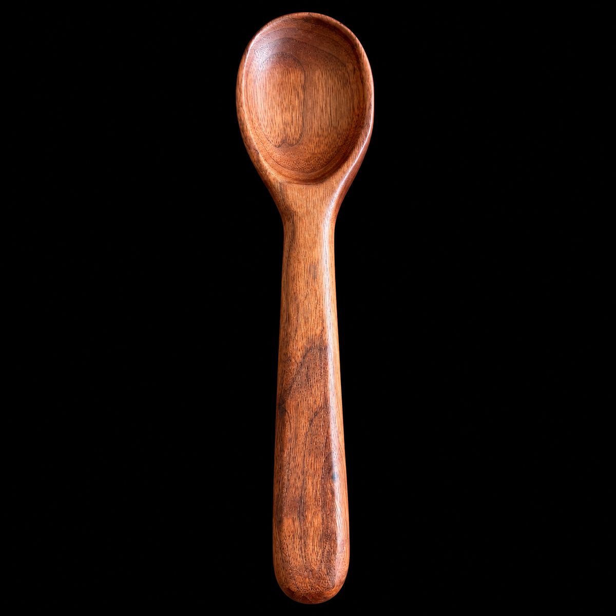 Second view of Tina's carved black walnut spoon from Sawdust Heaven