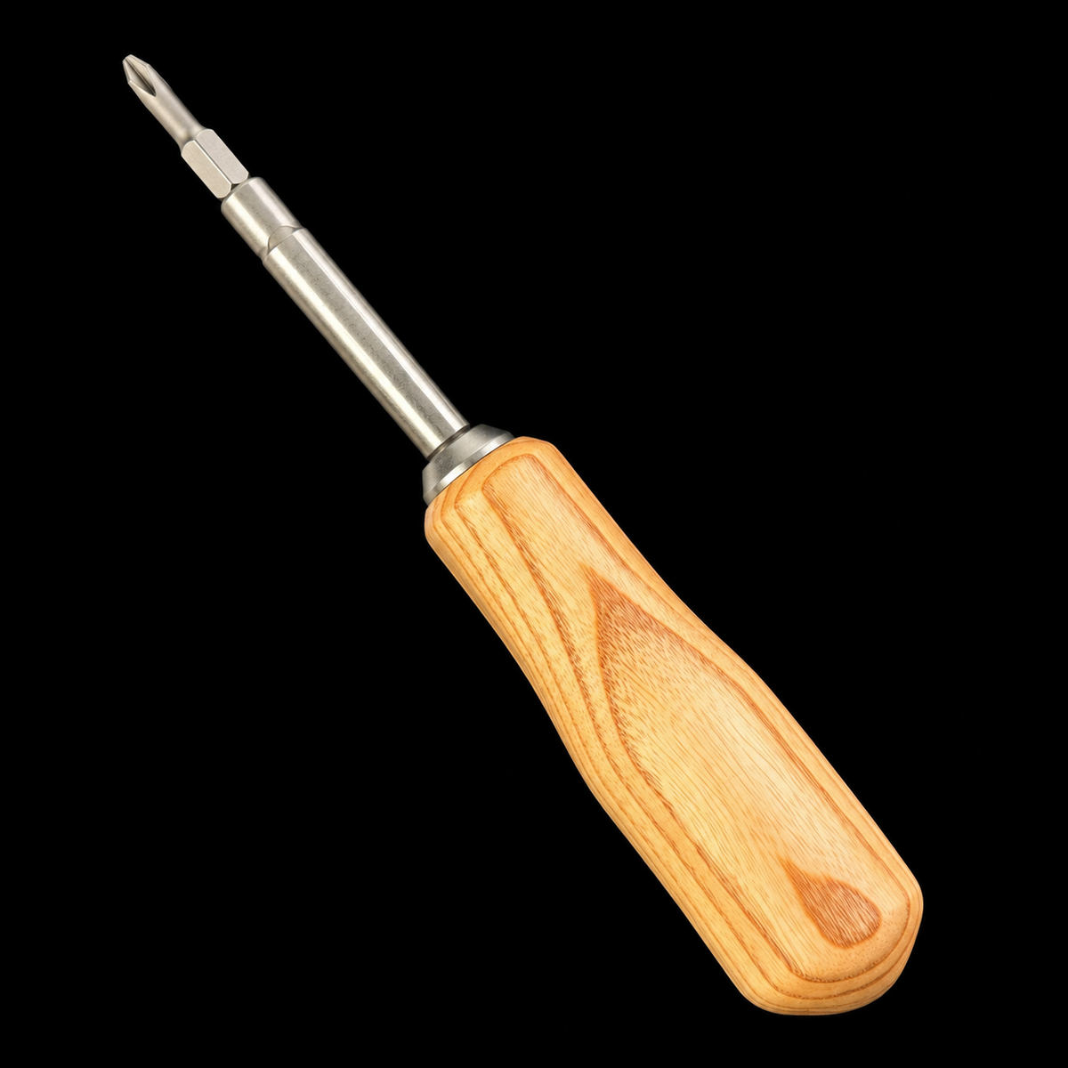 Four-bit screwdriver with a Kentucky coffeetree handle, 8.5 inches long, by Sawdust Heaven