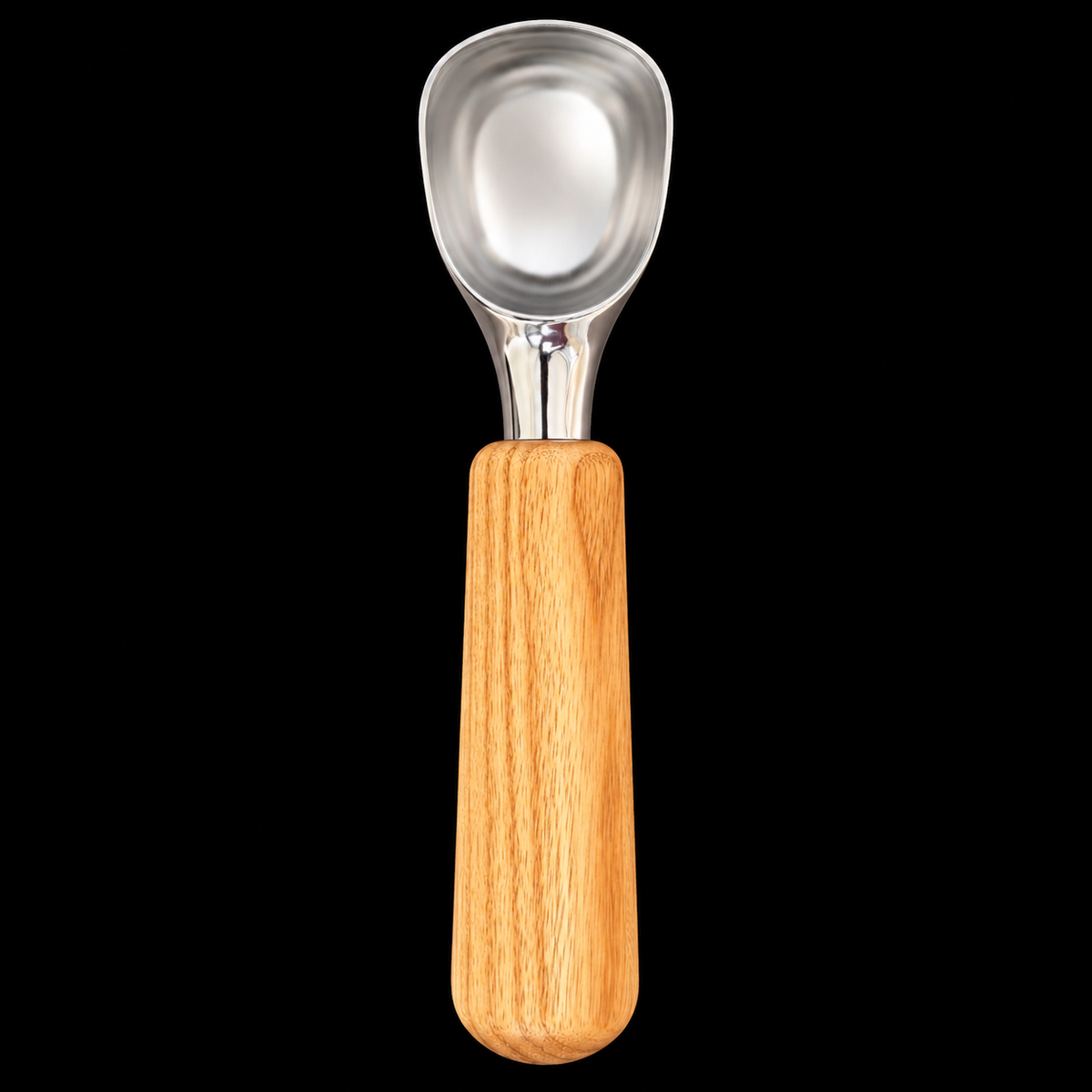 Large Kentucky coffeetree ice cream scoop, 8.25 inches end to end, by Sawdust Heaven