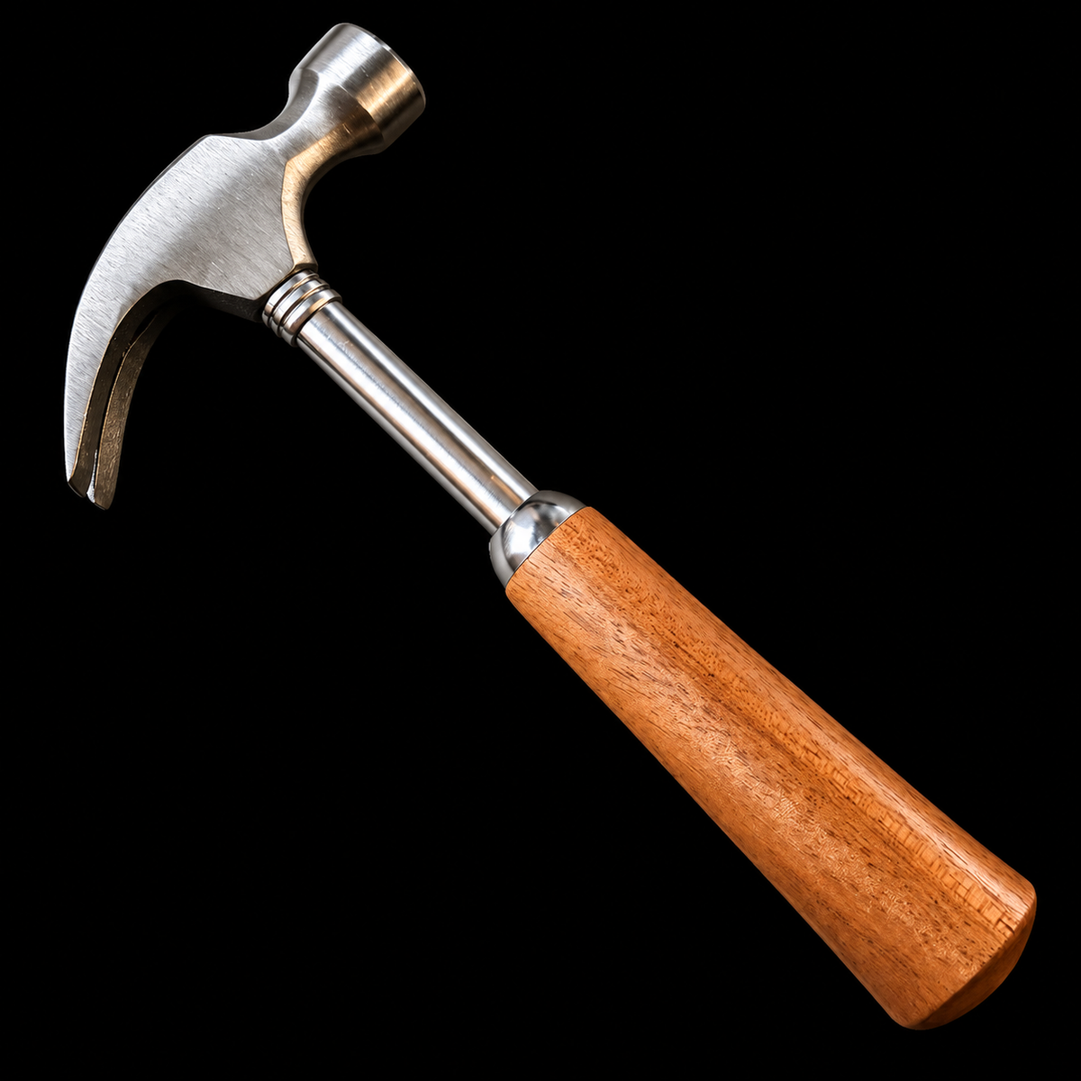 Hammer with a reddish brown mahogany handle and 9 ounce head by Sawdust Heaven