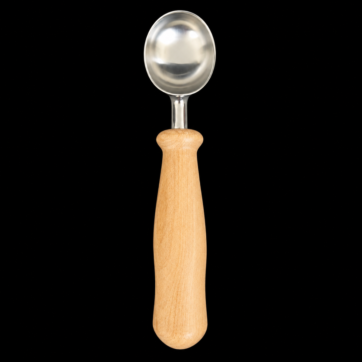 Small cherry wood ice cream scoop, 8 inches long, handcrafted by Brian of Sawdust Heaven