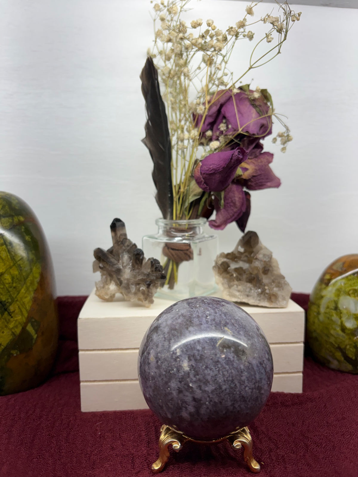 Final view of the Madagascar smokey quartz cluster point from Holistic Unicorn