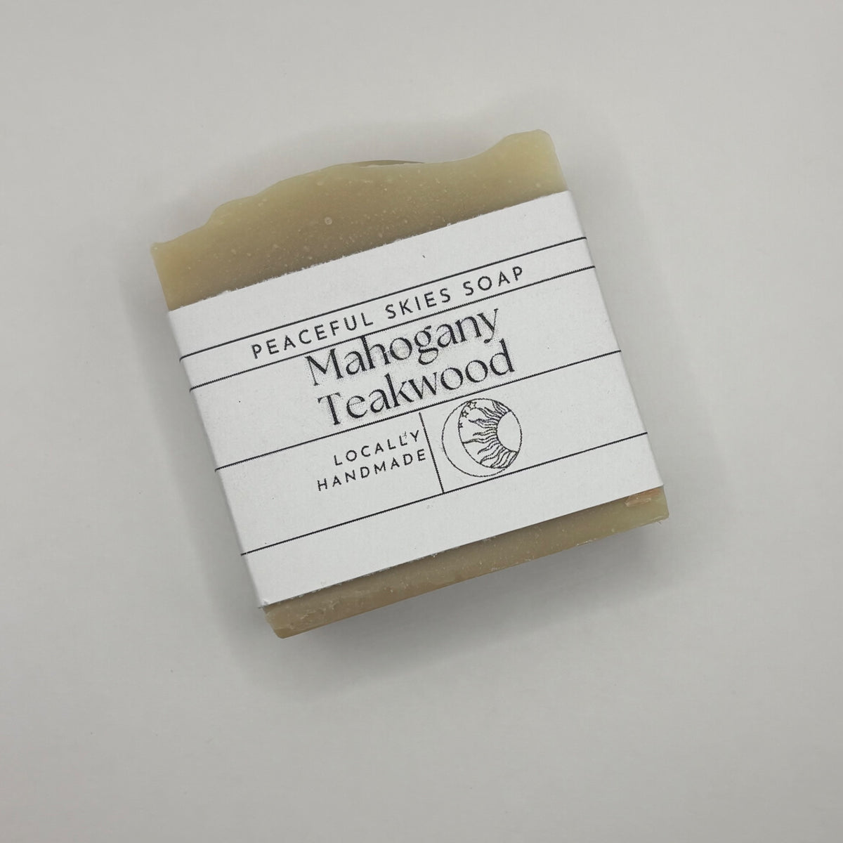 Mahogany teakwood soap bar blended from natural oils by Peaceful Skies