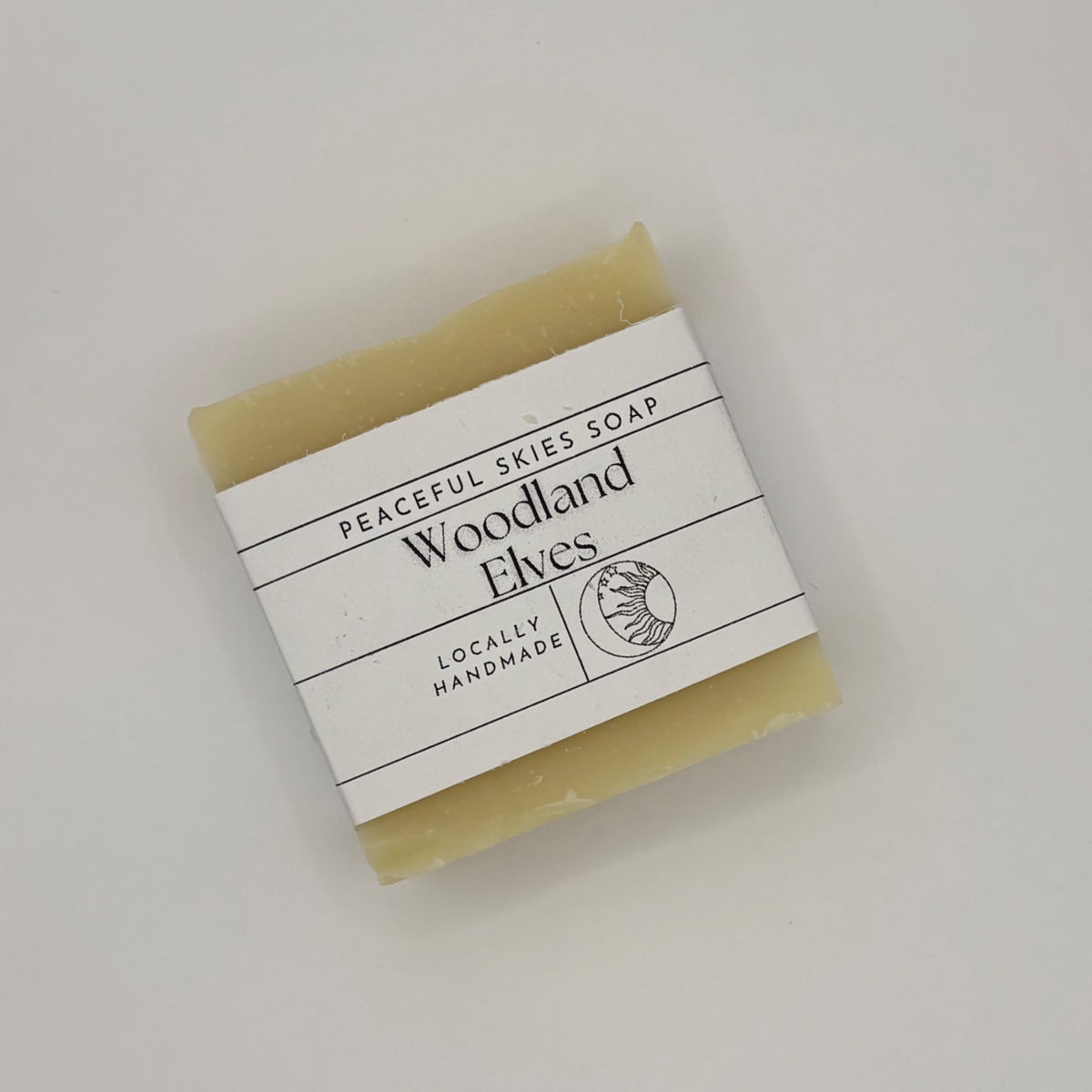 Woodland Elves soap bar with a soft earthy forest scent by Peaceful Skies