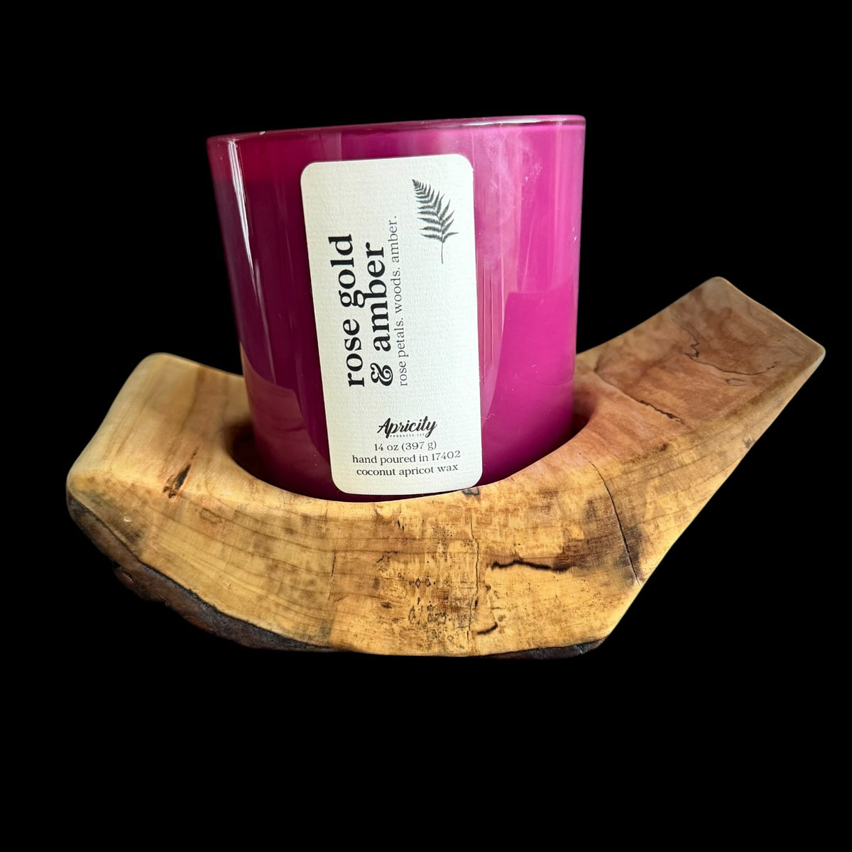 Live-edge spalted maple candle and trinket dish, 7.5 inches across, by Sawdust Heaven