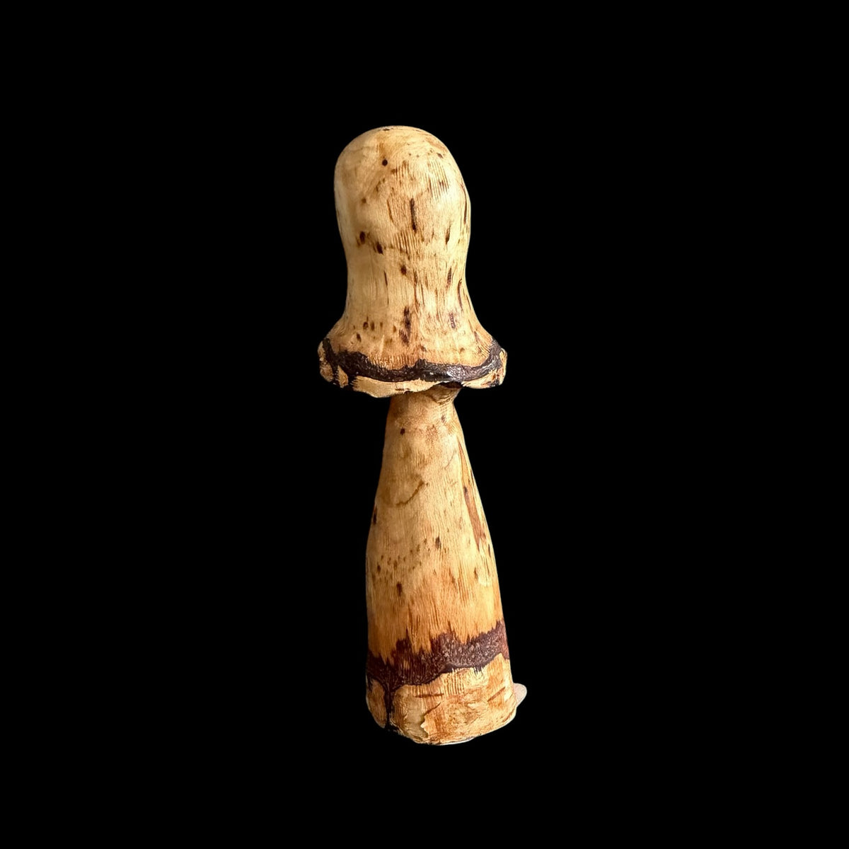 Second view of this carved birch mushroom sculpture from Sawdust Heaven