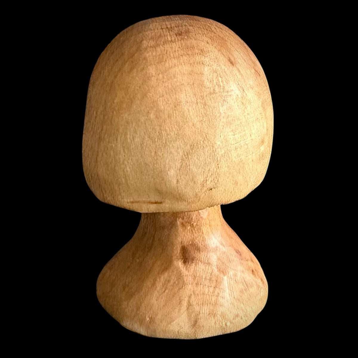 Second view of the 2.5 inch carved cherry mini mushroom from Sawdust Heaven