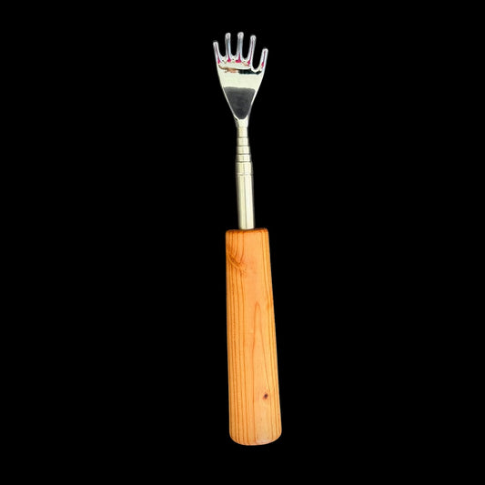 Pine telescoping backscratcher hand turned by Brian of Sawdust Heaven