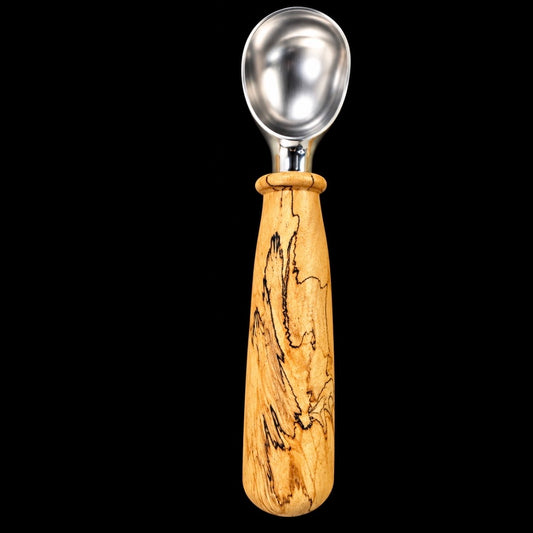 Large tamarind ice cream scoop, 9 inches end to end, handcrafted by Brian of Sawdust Heaven