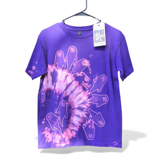 Kids large t-shirt featuring the bleach-dyed Specter design by Relax And Dream