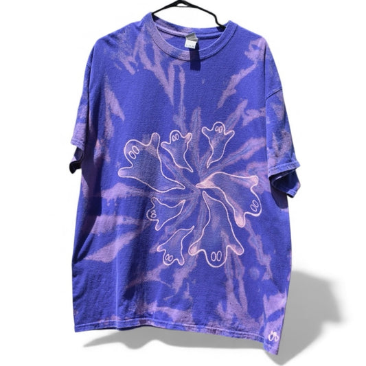 Extra large unisex t-shirt showing the Specter design, upcycled by Relax And Dream