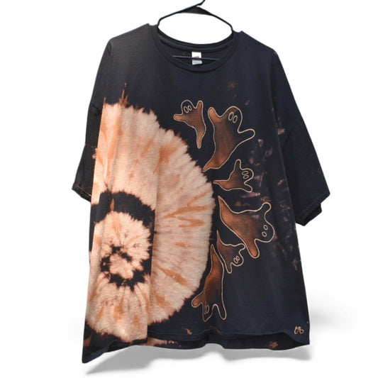 Size 3X unisex t-shirt hand painted with the Specter design by Relax And Dream
