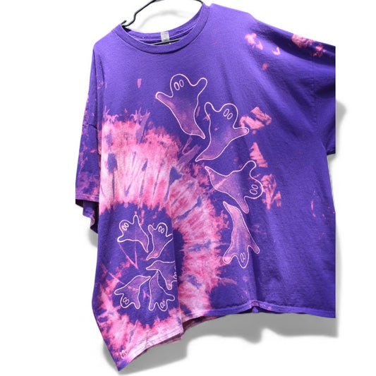 Size 4X unisex upcycled t-shirt featuring the Specter design by Relax And Dream