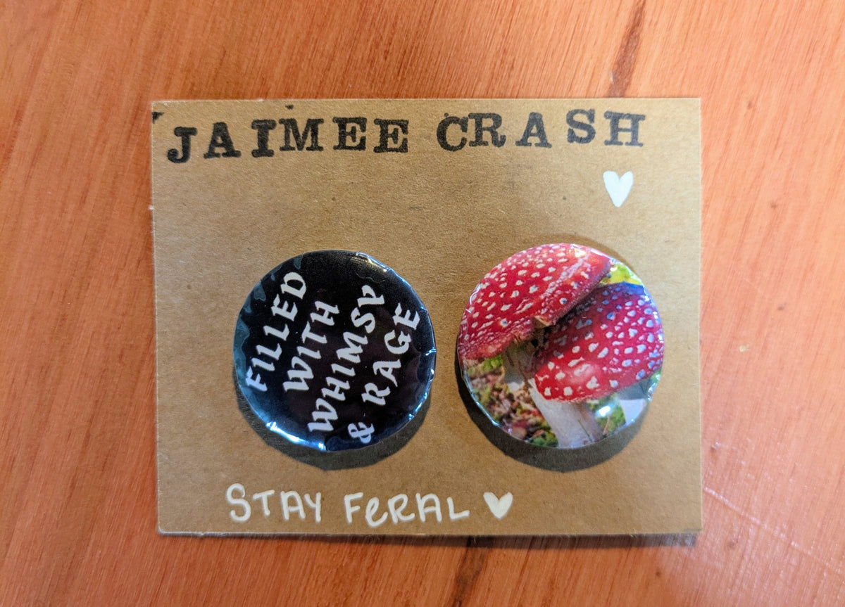 Another flora and fauna pin pack design from Jaimee Crash Art, styles vary