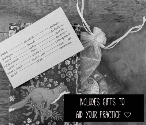 Final listing image for the handmade card pouch by Jaimee Crash Art