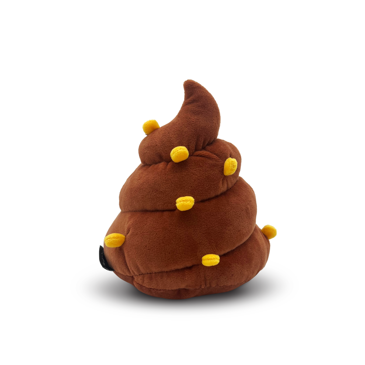 Brown poop plush with 3D corn pieces and embroidered text I Ate Corn Yesterday by Punchkins, view 6