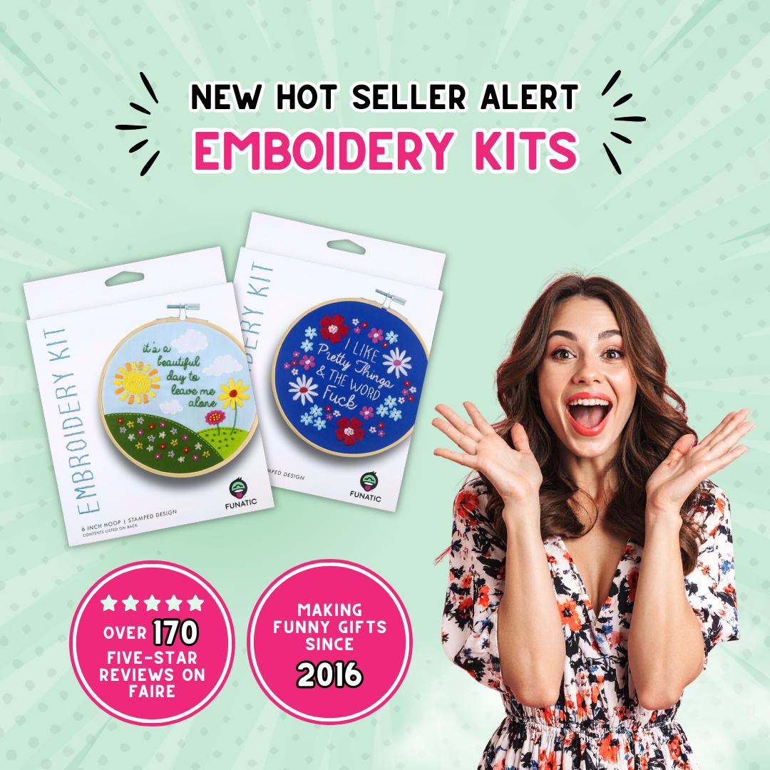 It's A Beautiful Day To Leave Me Alone Embroidery Kit