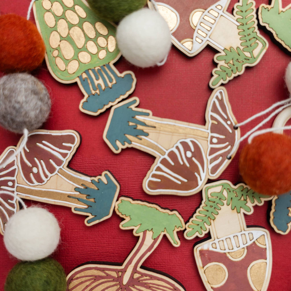 DIY Craft Kit - Mushroom Garland