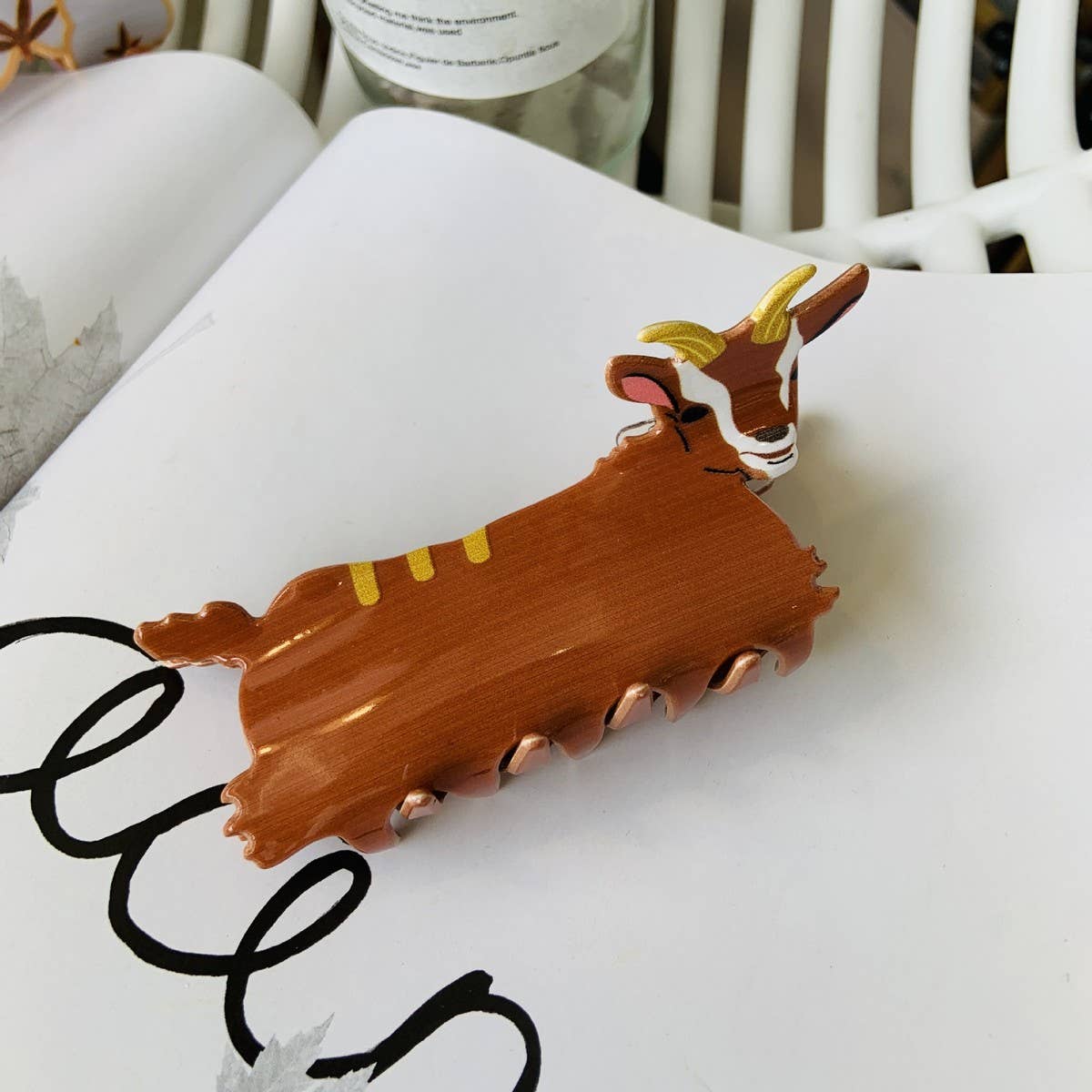 Acrylic Animal Hair Claw Clip, Farm & Fall Theme_CWASC1582: TYPE2 / (OS) 1