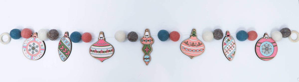 DIY Craft Kit - Vintage Ornament Garland