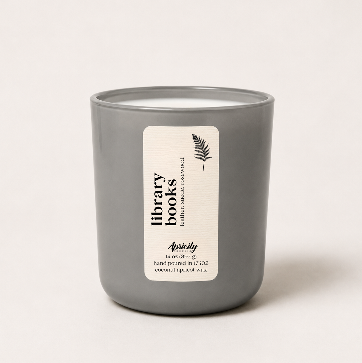 Library Books Candle