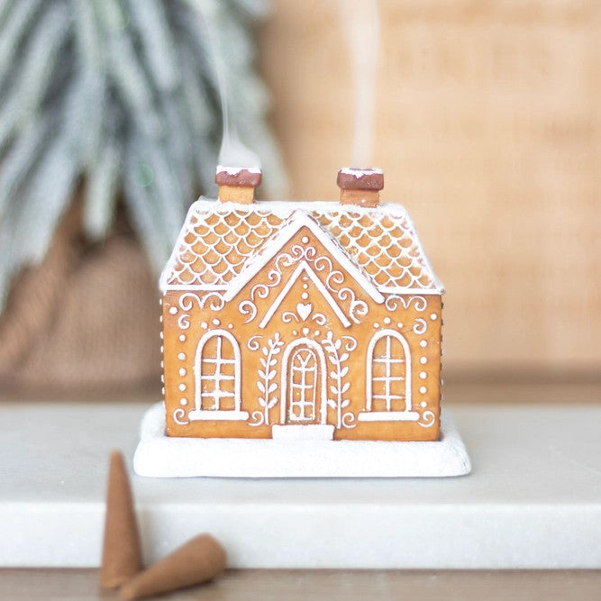 Gingerbread House Incense Cone Burner