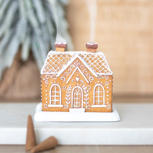 Gingerbread House Incense Cone Burner