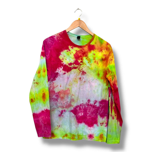 Neon Watermelon Crumple Long Sleeve (M, One of One)