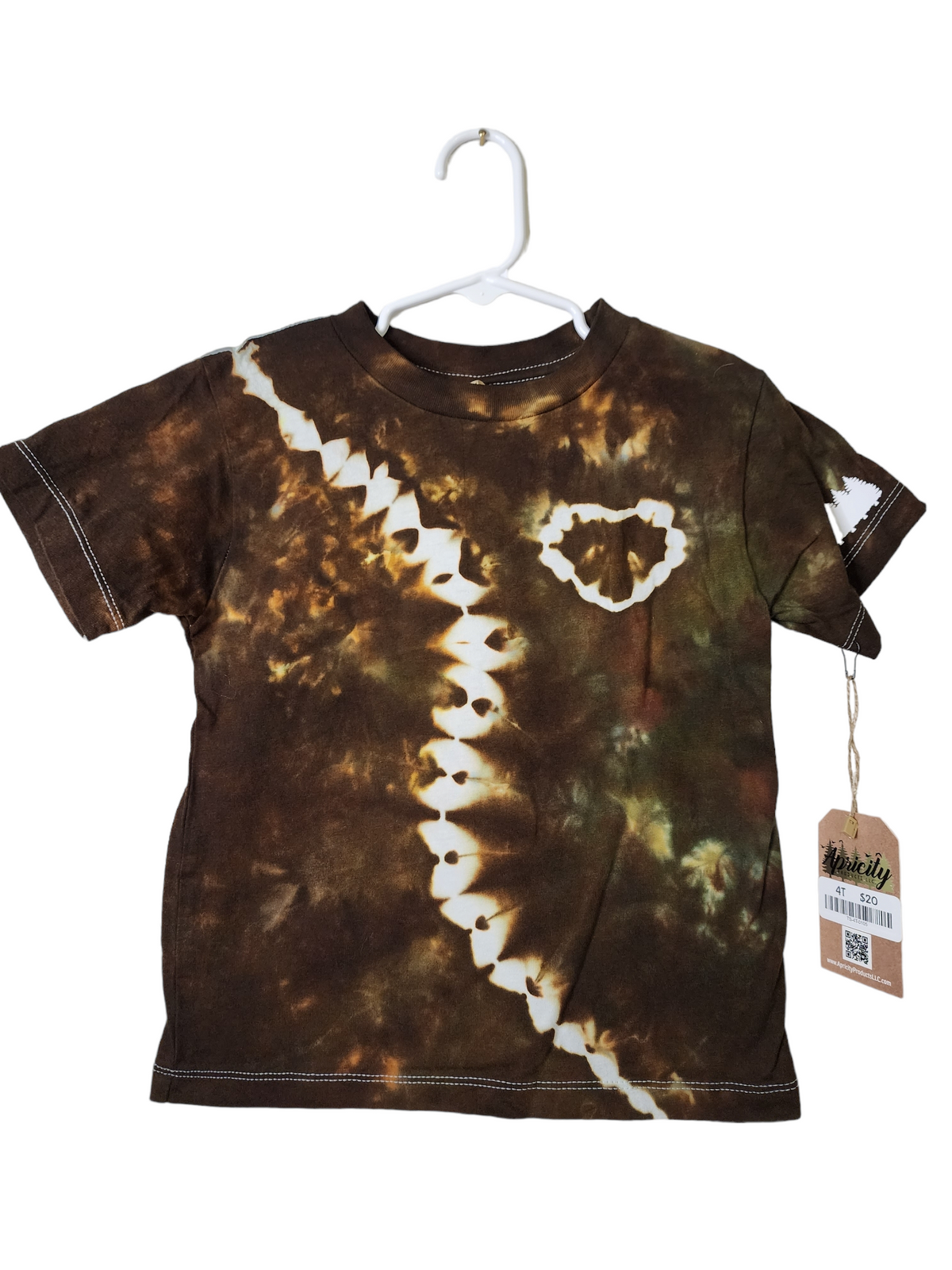 Cocoa Lightning Heart Toddler Tee (4T, One of One)