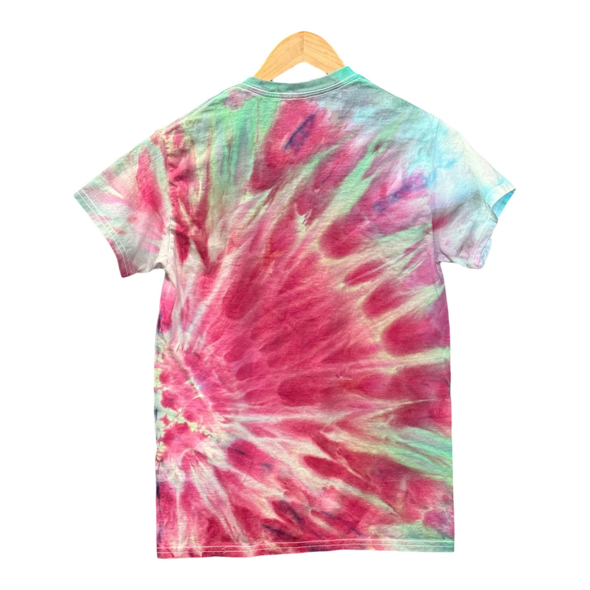 Rhubarb & Mint Spiral Tee (S, One of One)