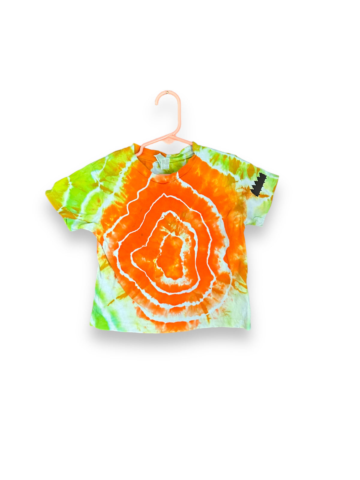 Tangerine Bullseye Toddler Tee (4T, One of One)