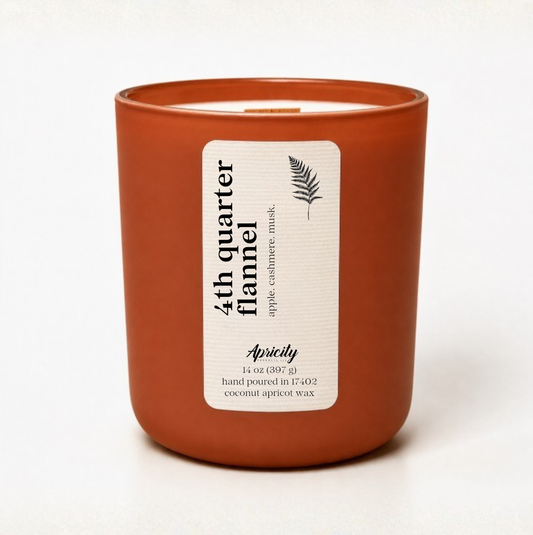 4th Quarter Flannel Candle