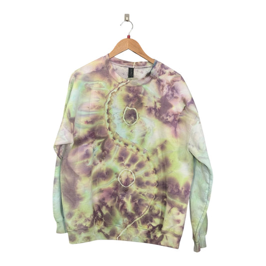 Plum Lichen Geode Crewneck (L, One of One)