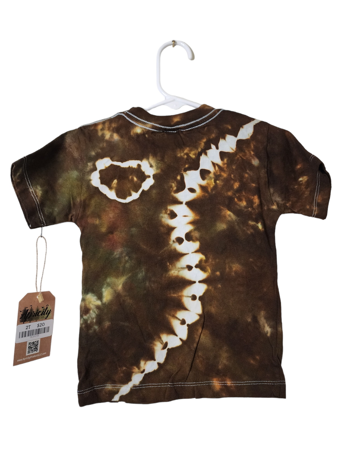 Chocolate Swirl Heart Toddler Tee (2T, One of One)