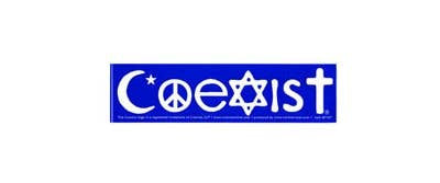 Coexist Symbols Bumper Sticker