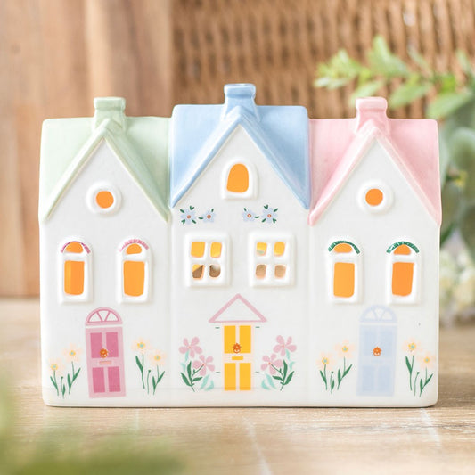 Pastel House Incense Cone Burner