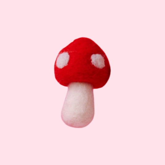 Felt Mushroom Car Vent Clip