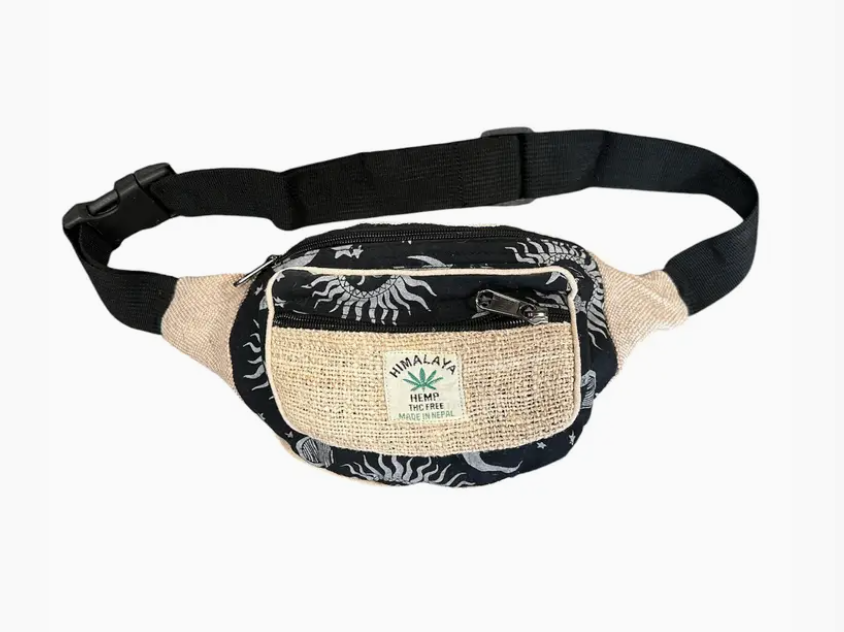 Cotton Hemp Sun & Moon Fanny Pack